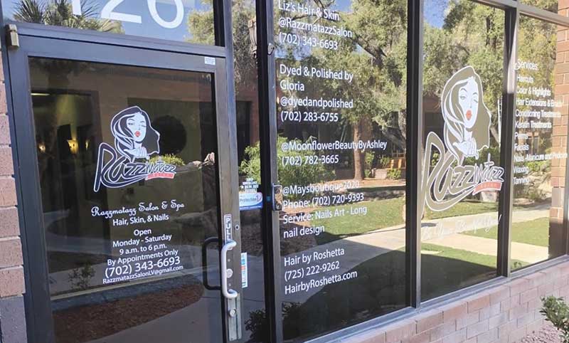 Exterior of Razzmatazz Salon, Studio & Spa