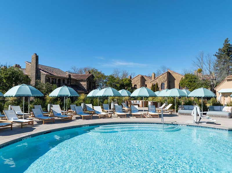 The pool area at Vinarosa Resort & Spa (Photo courtesy of Vinarosa Resort & Spa)