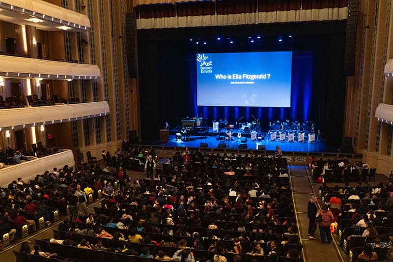 The “Jazz for Young People” concert at The Smith Center featuring “Who is Ella Fitzgerald?”