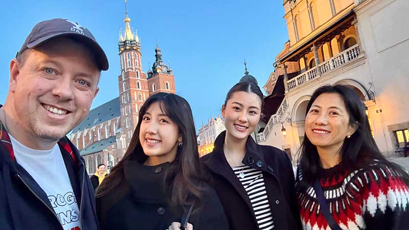 Nate, Roxy, Skai and Deng in Kraków