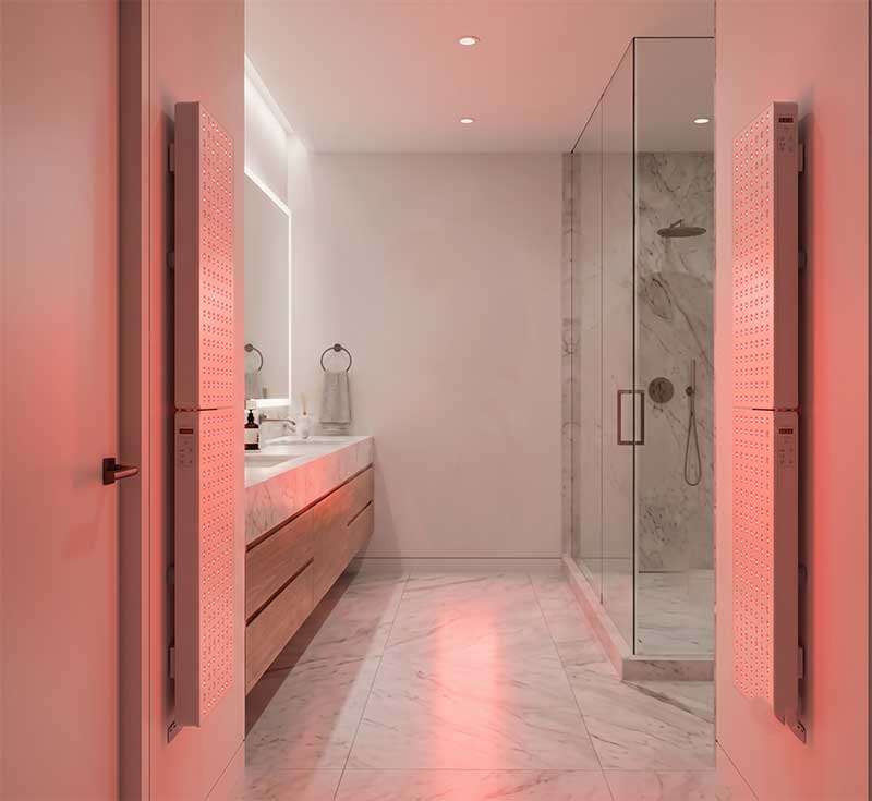 Red light therapy panels bring emerging wellness technology into Conscious Golfer’s lifestyle approach, making recovery part of a golfer’s routine