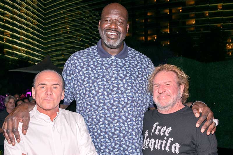 Jean-Georges Vongerichten, Shaquille O’Neal and Sammy Hagar at Drink Las Vegas (Photo by Bryan Steffy/Getty Images)