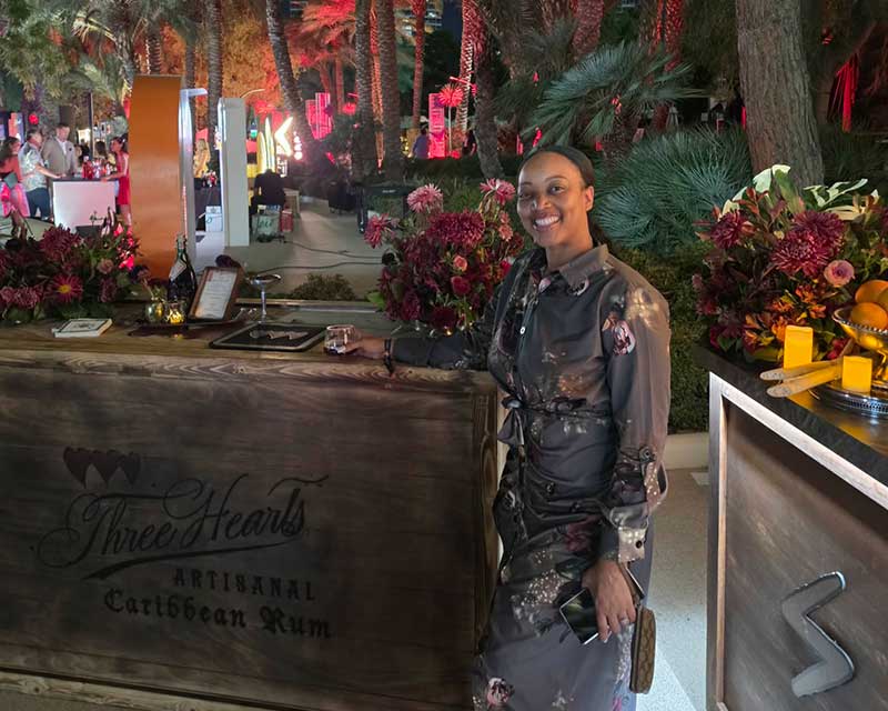 A Three Hearts Rum cocktail at Drink Las Vegas
